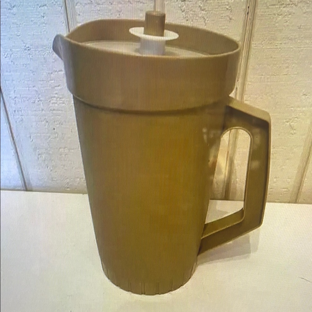 Brown Pitcher with Lid